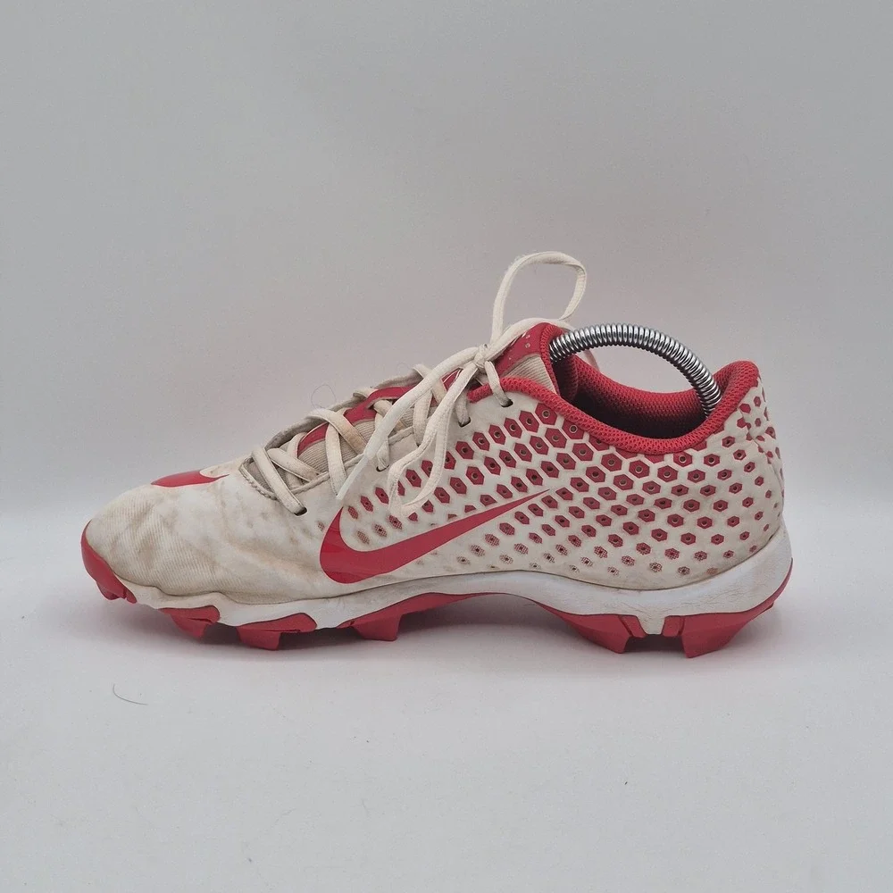 Nike Vapor‎ Fastflex Football Cleats Shoes Mens Size 10 White Red A07945-116